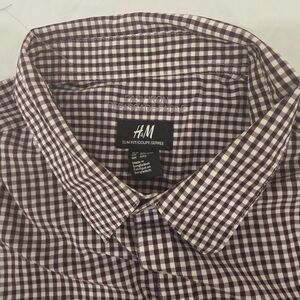 H&M Cotton Collection Designed Slim Fit All  Occasions Shirt Men Size XXL